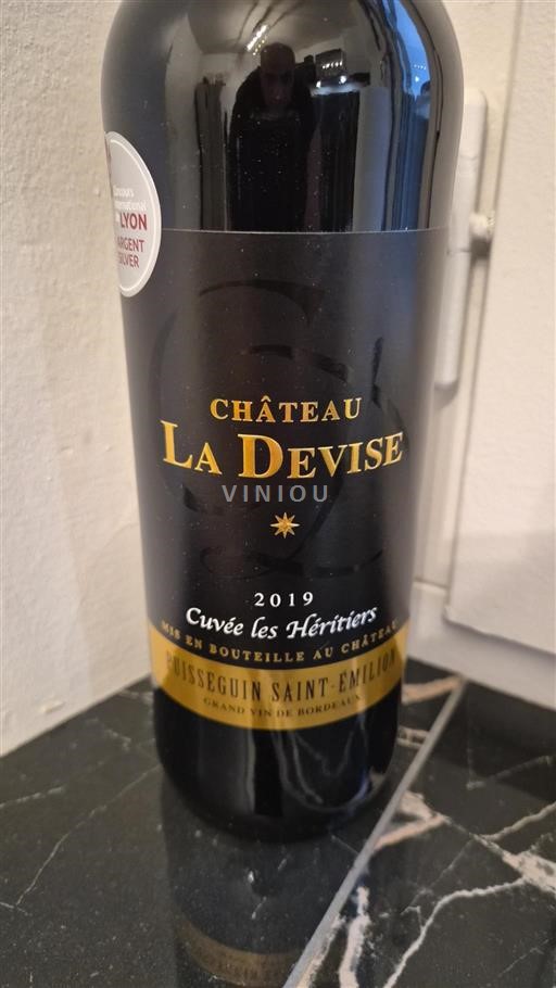 Bordéus Puisseguin-saint-émilion Château La Devise les Héritiers 2019