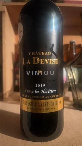Bordeaux Puisseguin-Saint-Émilion Château La Devise les Héritiers 2019