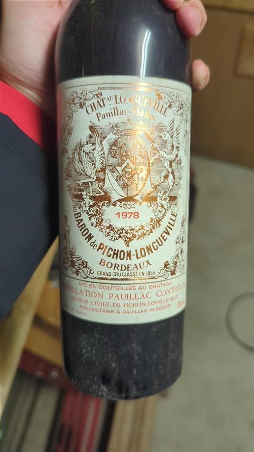 Bordeaux Pauillac Grand Cru Château Pichon Longueville Baron 1978
