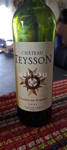 Bordeaux Lalande-de-Pomerol Château Teysson 2022
