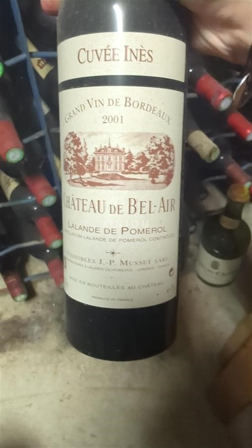Bordeaux Lalande-de-Pomerol Château Bel-Air Inès 2001