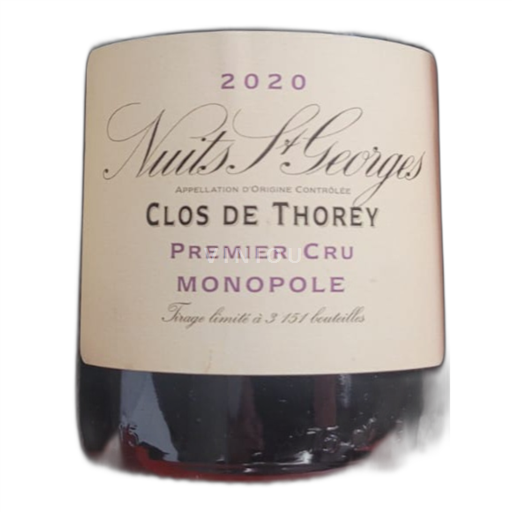 Burgundi Nuits-saint-georges Domaine de la Vougeraie Clos de Thorey 2020