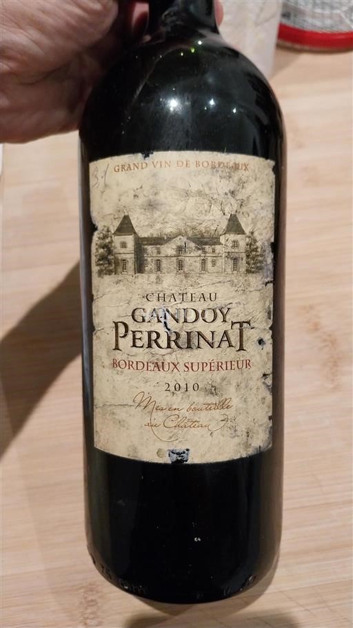 Burdeos Bordeaux superior Château Gandoy Perrinat 2010