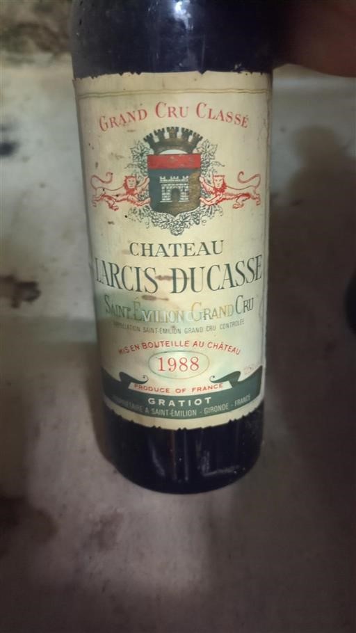 Burdeos Saint-Émilion Gran Cru Grand Cru Château Larcis Ducasse 1988