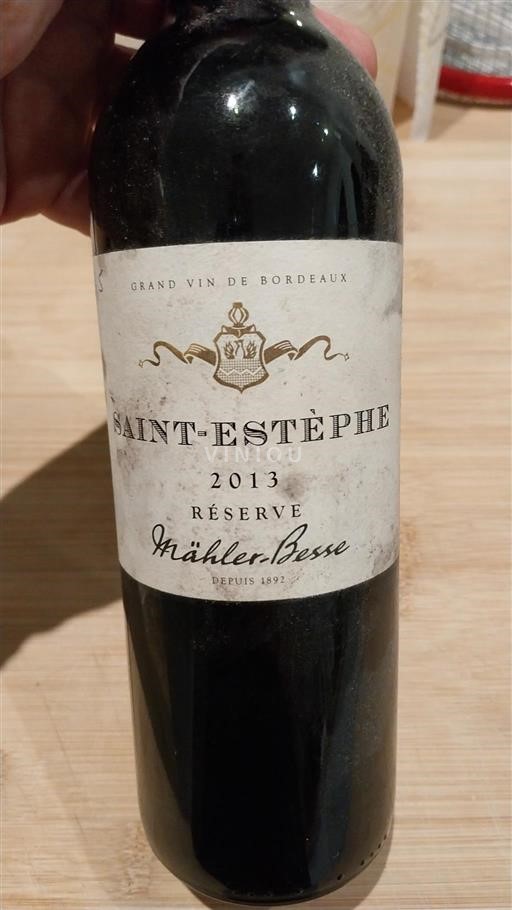 Bordeaux Saint-Estèphe Mähler-Besse Réserve 2013