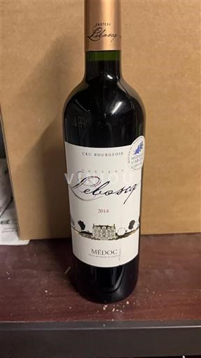 Bordéus Médoc Cru Bourgeois Château Leboscq 2014