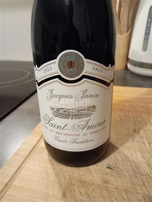 Vin Rouge sec Cuvée Tradition Jacques Ganin 2023 France Beaujolais Saint-Amour AOC