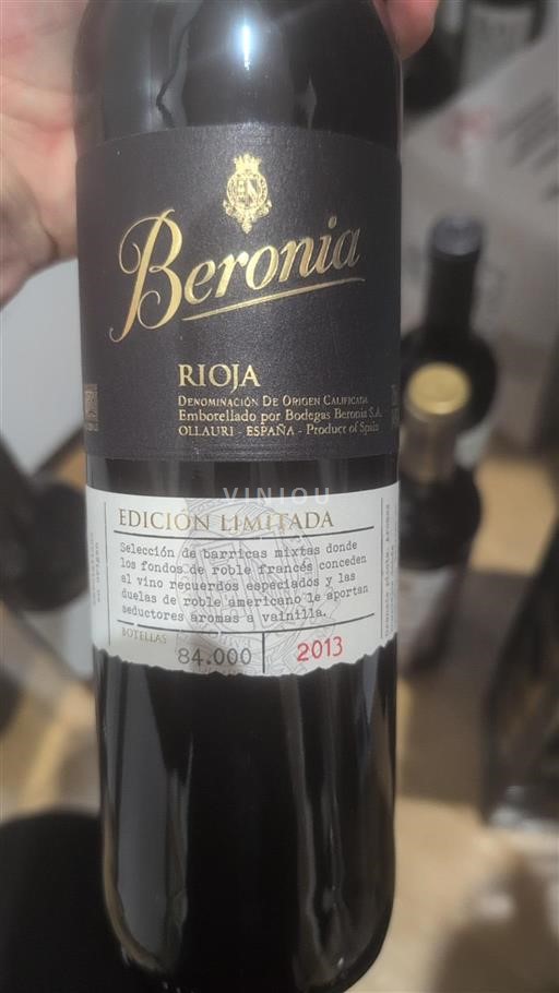 Rioja Bodegas Beronia Edición Limitada 2013