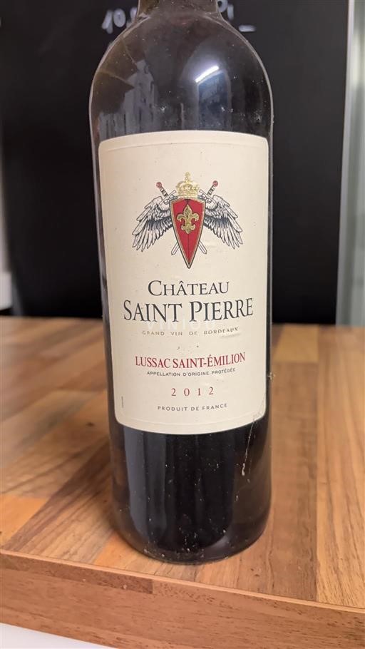 Bordeaux Lussac-saint-émilion Château Saint Pierre 2012