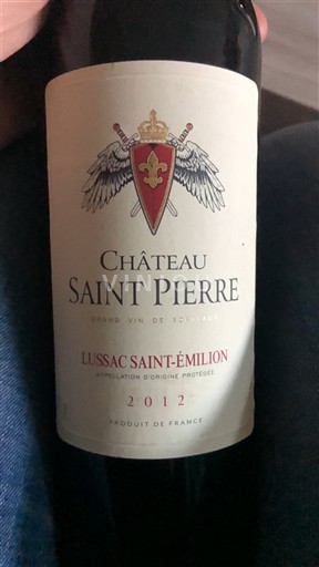 Bordeaux Lussac-Saint-Émilion Château Saint Pierre 2012