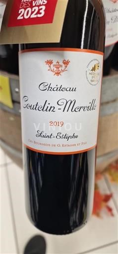 Burdeos Saint-Estèphe Cru Bourgeois Château Coutelin-Merville 2019