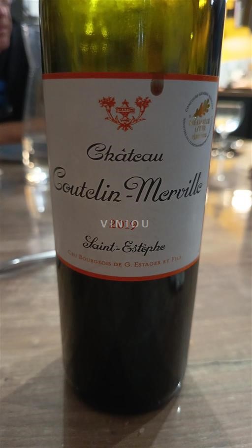 Bordeaux Saint-Estèphe Cru Bourgeois Château Coutelin-Merville 2019