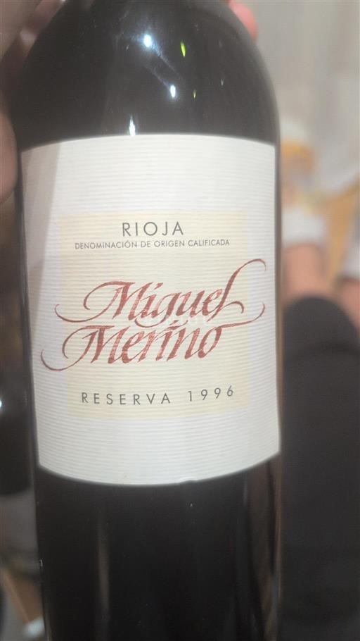Rioja Miguel Merino Reserva 1996