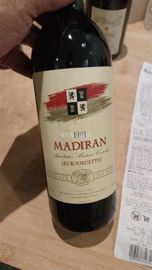 Sudoeste Madiran Producteurs Plaimont Les Bourdettes 1991