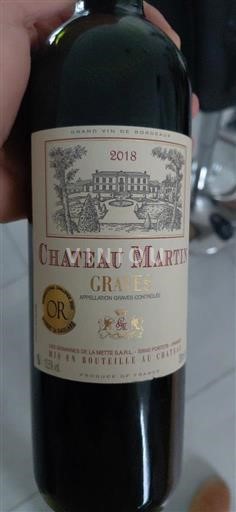 Burdeos Graves Château Martin 2018