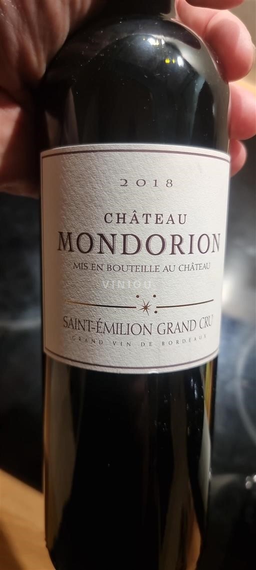 Bordeaux Saint-Émilion Grand Cru Grand Cru Mondorion 2018