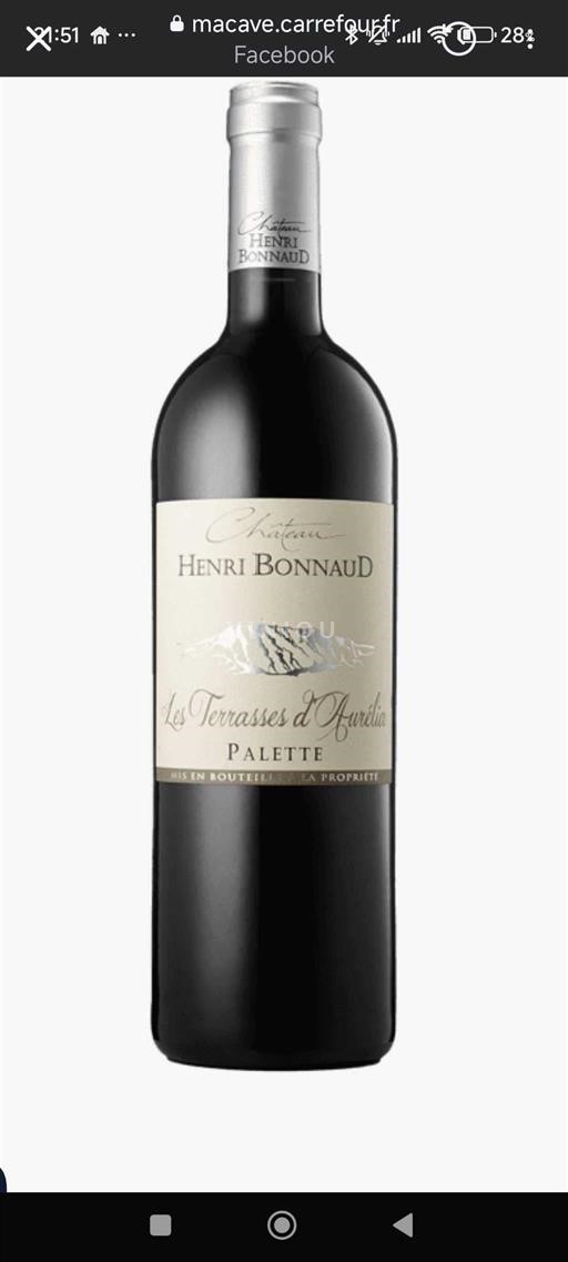 Provence Palette Château Henri Bonnaud Les Terrasses d'Aurélia 2022