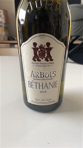 Jura Arbois Fruitière Vinicole Arbois Béthanie 2019