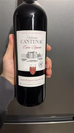 Bordeaux Saint-Émilion Grand Cru Grand Cru Château Cantenac Élégance 2019