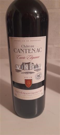 Bordeaux Saint-Émilion Grand Cru Grand Cru Château Cantenac Élégance 2019