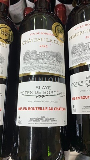 Bordo Blaje-kote-de-Bordo Château La Cure 2022