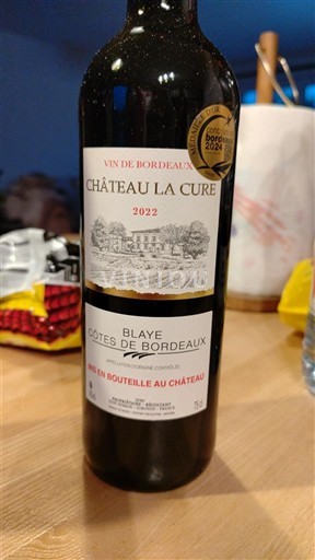 Burdeos Blaye-Côtes de Burdeos Château La Cure 2022