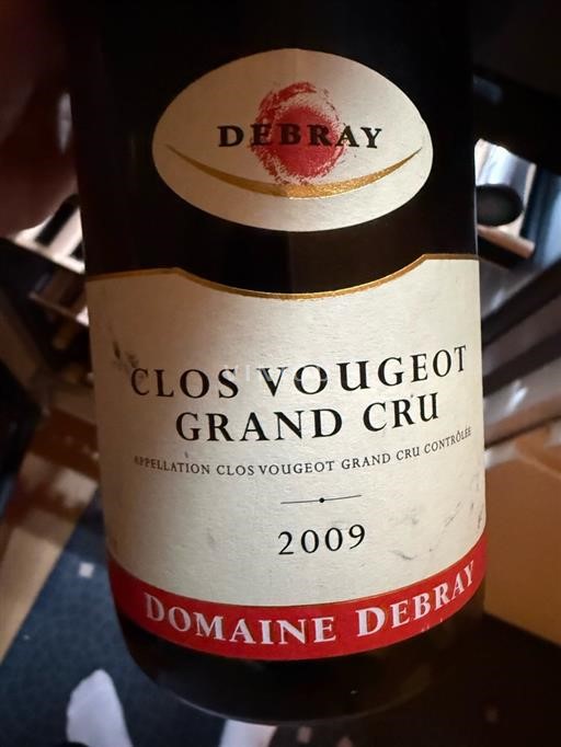 Borgogna Clos-de-vougeot Grand Cru Domaine Debray 2009