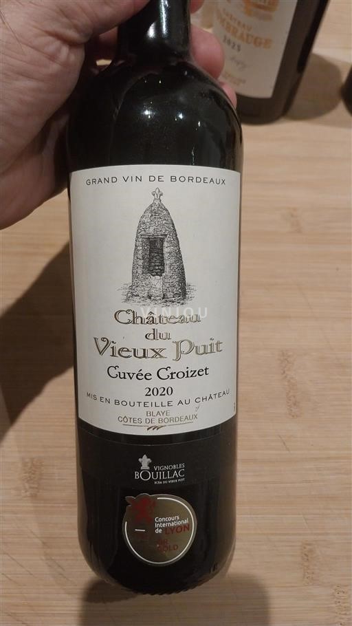 Bordeaux Blaye-Côtes-de-Bordeaux Château Vieux Puit Croizet 2020