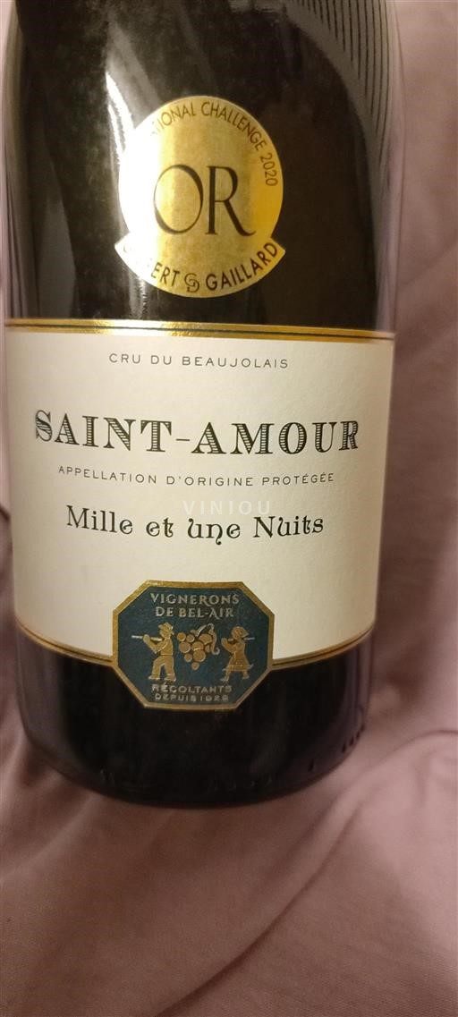 Beaujolais Saint-Amour Vignerons de Bel-Air Mille et une Nuits Ikke årgangsbestemt