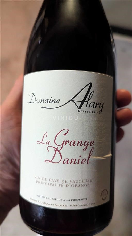 Rhônen laakso Määrittelemätön Domaine Alary La Grange Daniel Ei vuosikertaa