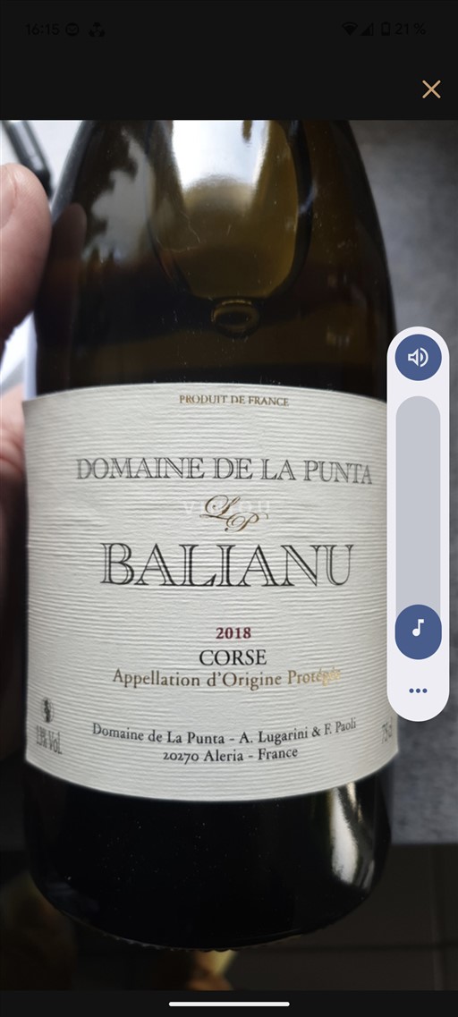 Corse Domaine La Punta Balianu 2022