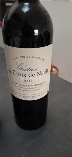 Bordeaux Montagne-saint-émilion Château la Croix de Nault 2016
