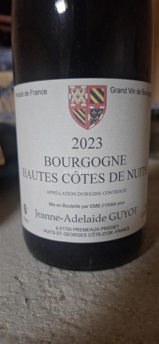 Borgoña Hautes Côtes de Nuits Grand Cru Jeanne-Adelaide Guyot 2023