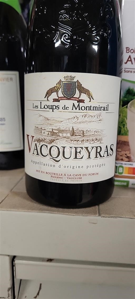 Rhônen laakso Vacqueyras Les Loups de Montmirail 2020