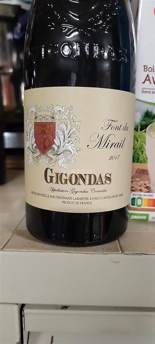 Valle del Ródano Gigondas Font du Mirail 2017