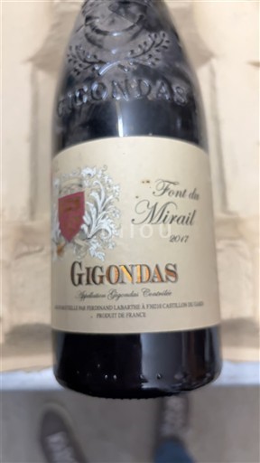 Vallée du Rhône Gigondas Font du Mirail 2017