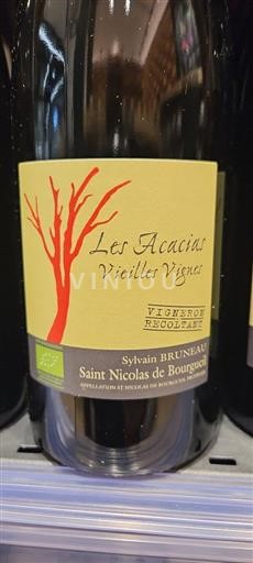 Thung lũng sông Loire Saint-Nicolas-De-Bourgueil Sylvain Bruneau Les Acacias Vieilles Vignes Không niên vụ