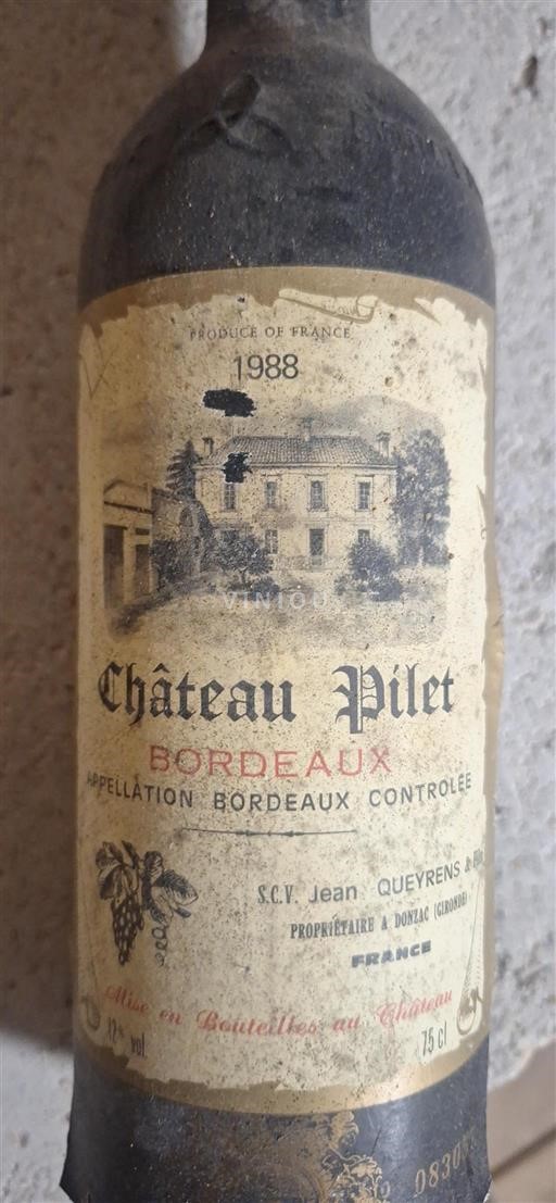 Burdeos Bordeaux Château Pilet 1988