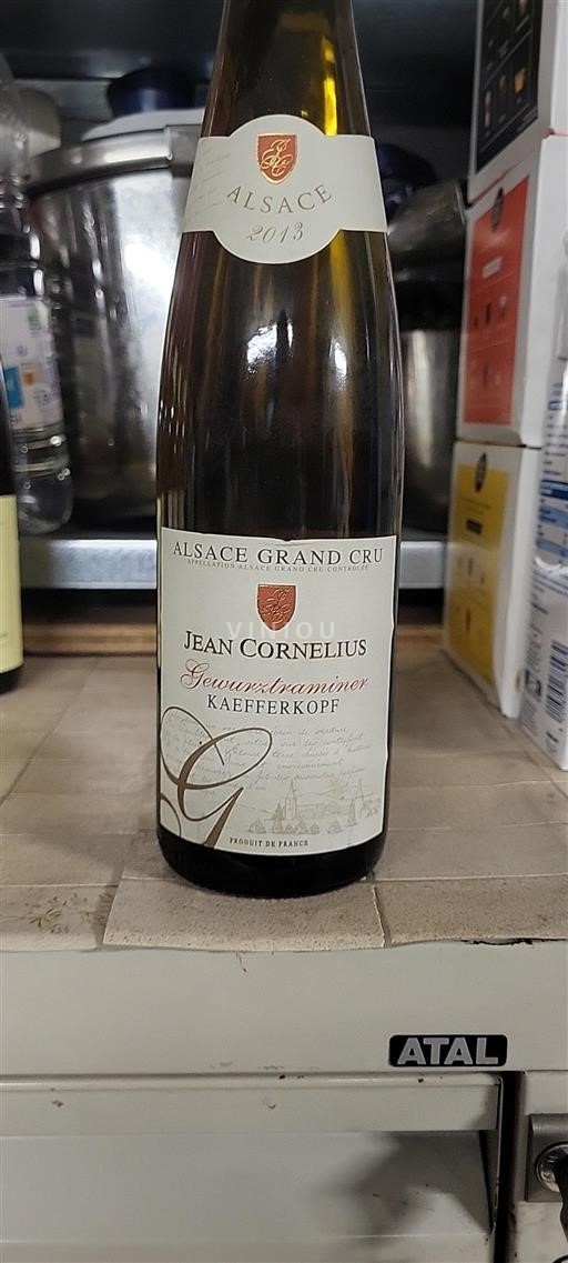 Alzacija Alsace Grand Cru Grand Cru Jean Cornelius Gewurstraminer Kaefferkopf 2013