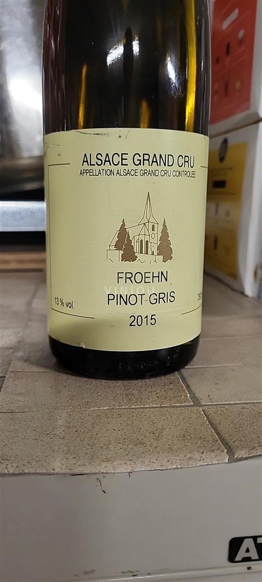 Alsace Alsace Grand Cru Grand Cru Froehn Pinot Gris 2015