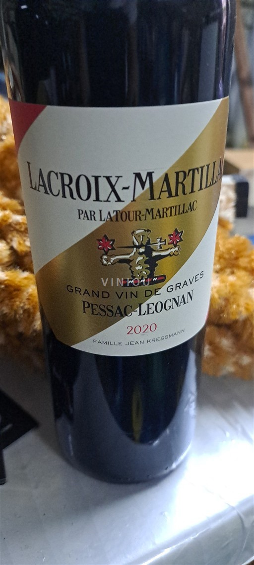 Bordeaux Pessac-Léognan Latour-Martillac Lacroix-Martillac 2020
