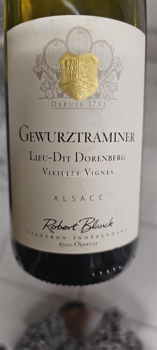 Alsace Robert Blanck Lieu-Dit Dorenberg Vieilles Vignes 2017