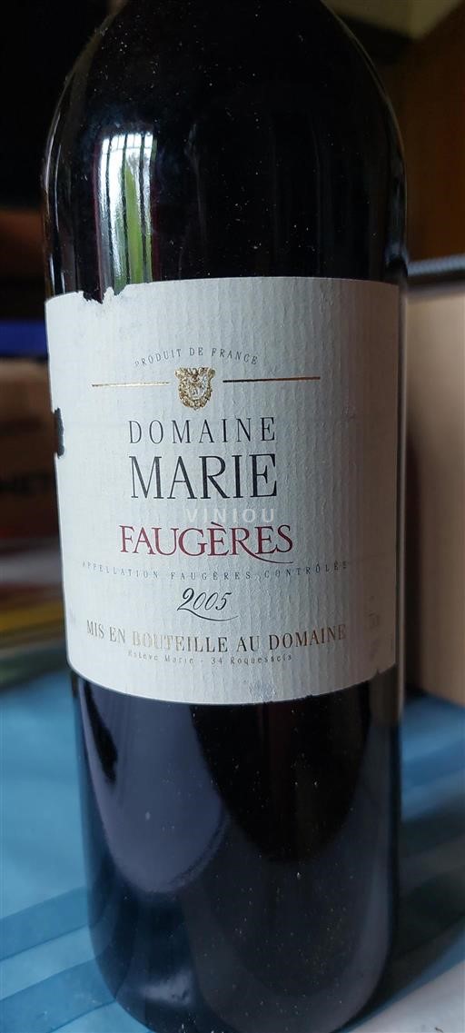 Languedoc Faugères Domaine Marie 2005
