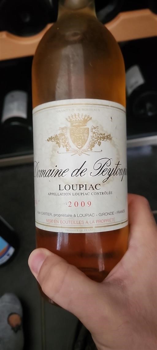 Bordeaux Loupiac Domaine Peytoupin 2009