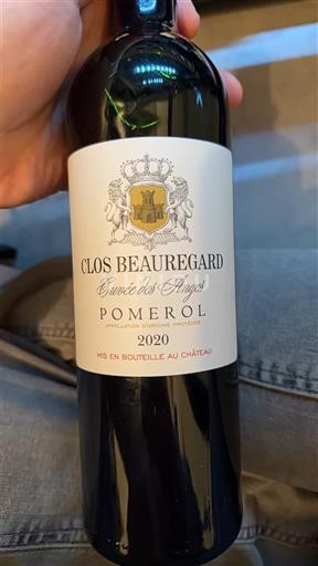 Bordeaux Pomerol Clos Beauregard des Anges 2020