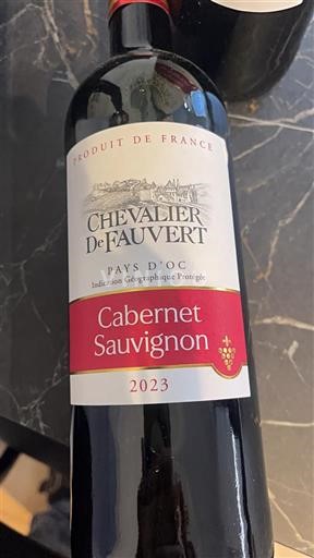 Languedoc a Roussillon Pays d'Oc Chevalier de Fauvert Cabernet Sauvignon 2023