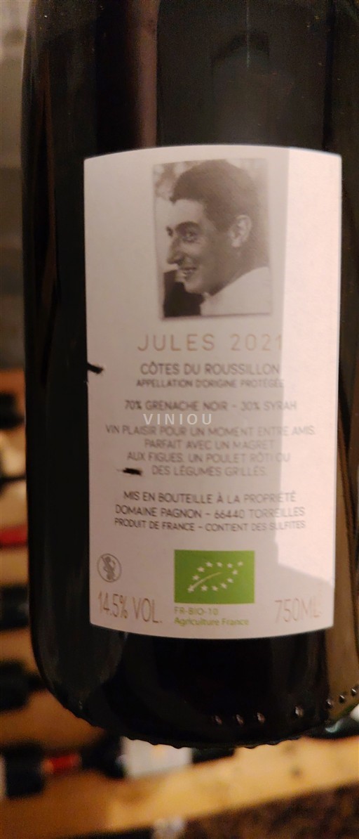 Roussillon Côtes-du-roussillon Domaine Pagnon Jules 2021