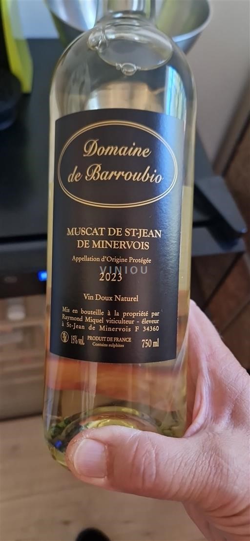 Languedoc Muscat de Saint-Jean-de-Minervois Domaine Barroubio 2023