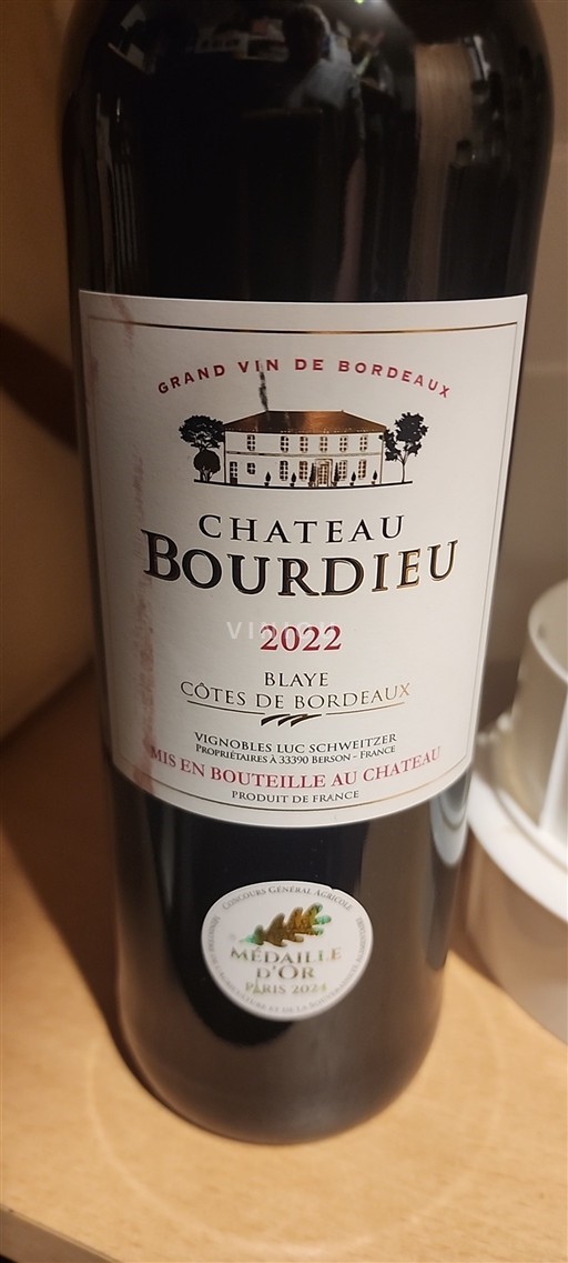 Burdeos Blaye-Côtes de Burdeos Château Bourdieu 2022