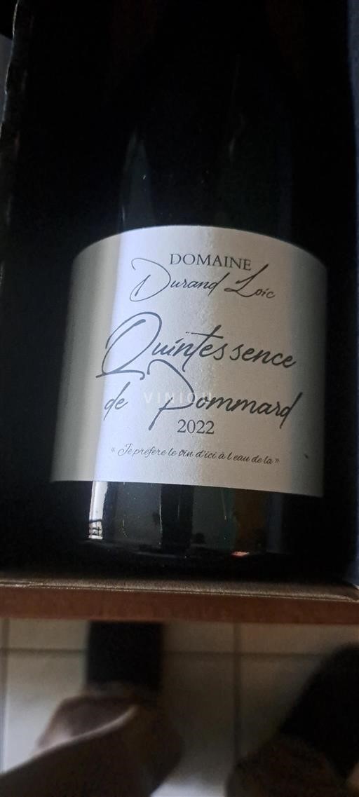 Borgoña Pommard Domaine Durand Loïc Quintessence de Pommard 2022